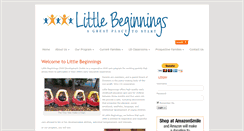 Desktop Screenshot of littlebeginnings.org