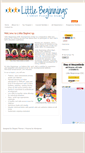 Mobile Screenshot of littlebeginnings.org
