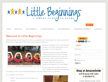 Tablet Screenshot of littlebeginnings.org